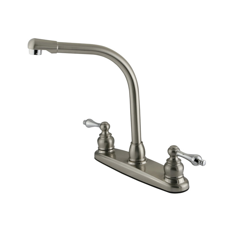 Victorian Hot & Cold Water Dispenser, Brushed Nickel/Polished Chrome