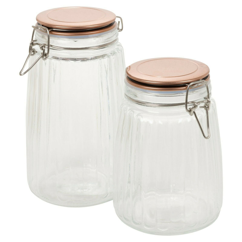 Glass Jar - Set of 2