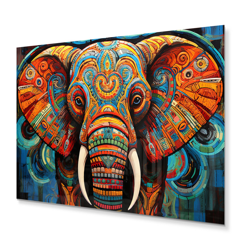 " Elephant Tribal Majesty ", 30" H x 40" W