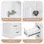 Ensemble de meuble-lavabo 36 po avec lavabo 36 po - Bois massif + panneau de fibres à densité moyenne - 2 pièces - Autoportant - Blanc - 6 tiroirs et tablette réglable