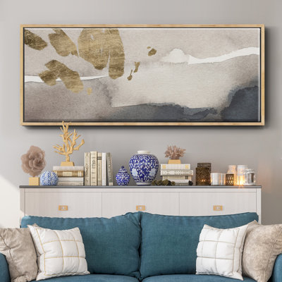 Aquarelle sur toile dorée III
