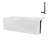 Streamline 66 in. x 32 in. Acrylic Right-Hand Drain Alcove Bathtub in Glossy White With External Drain-101700169