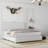 Upholstered Platform Storage Bed Frame With Galaxy Projector, 4 Dustproof Storage Drawers, Adjustable Vintage Nailhead Trim Headboard-321038626-321038625