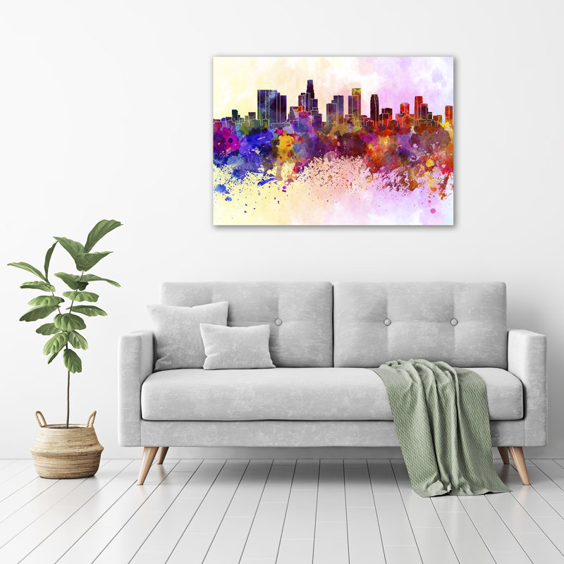 Los Angeles Colors - No Frame Print on Glass