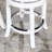 Palmer Lake Bar Stool With 360-Degree Swivel, White Finish, Charcoal Fabric Seat, Durable And Stylish For Modern Kitchens-100763524-100763527
