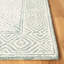 Tapis vert / bleu en laine touffeté à la main Antim-1468828818