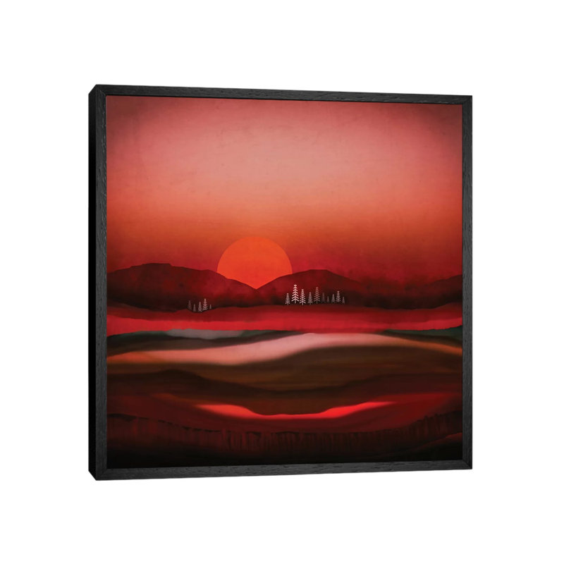 Solitude - Print on Canvas, Black Framed, 66.04 cm H x 66.04 cm W