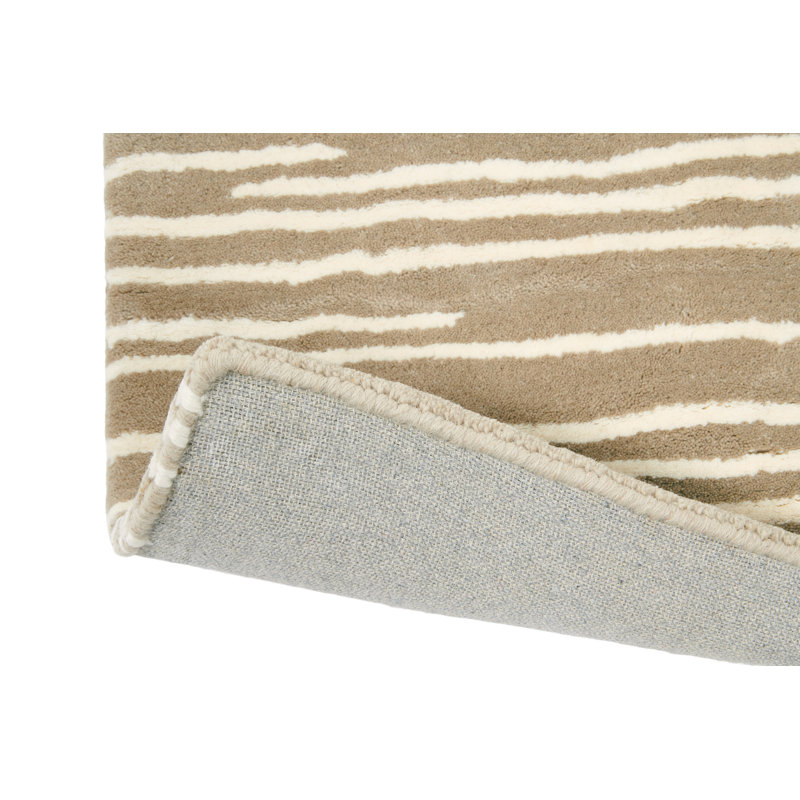 Abstract Area Rug in Brown, Rectangle 8'2" x 11'6"