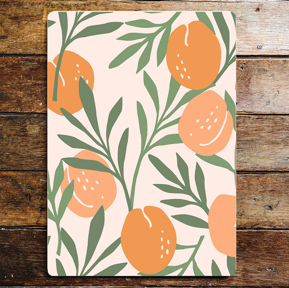 Peach and Leaf Wall Décor