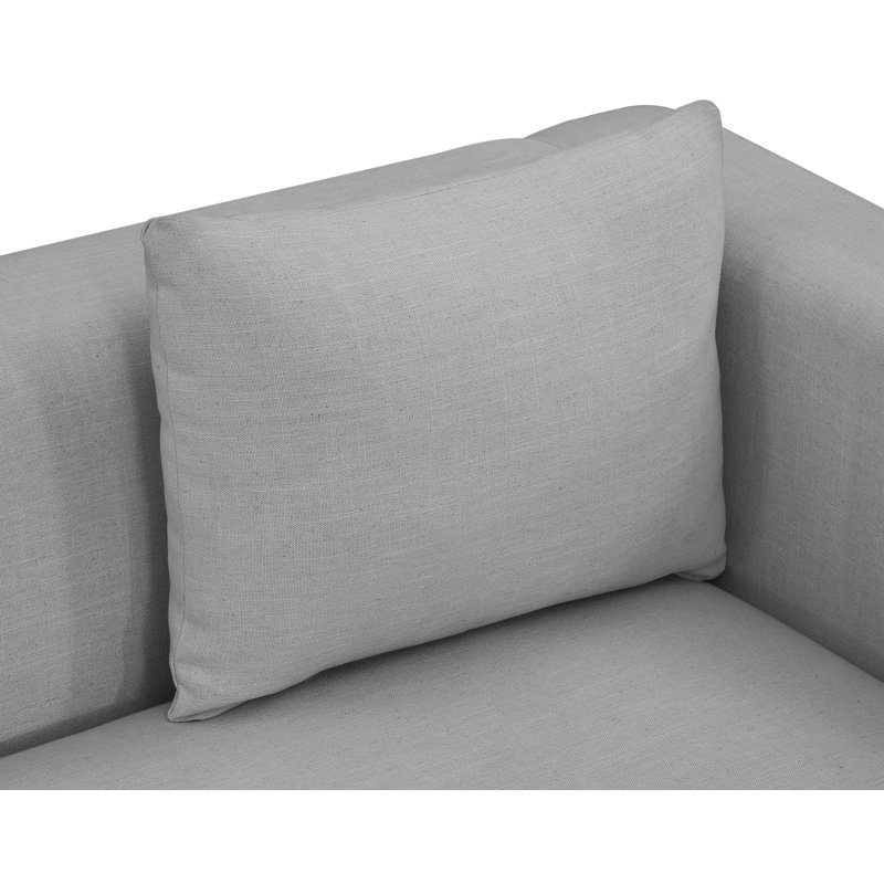 Hrishi 67'' Loveseat, Grey Linen Textured Fabric