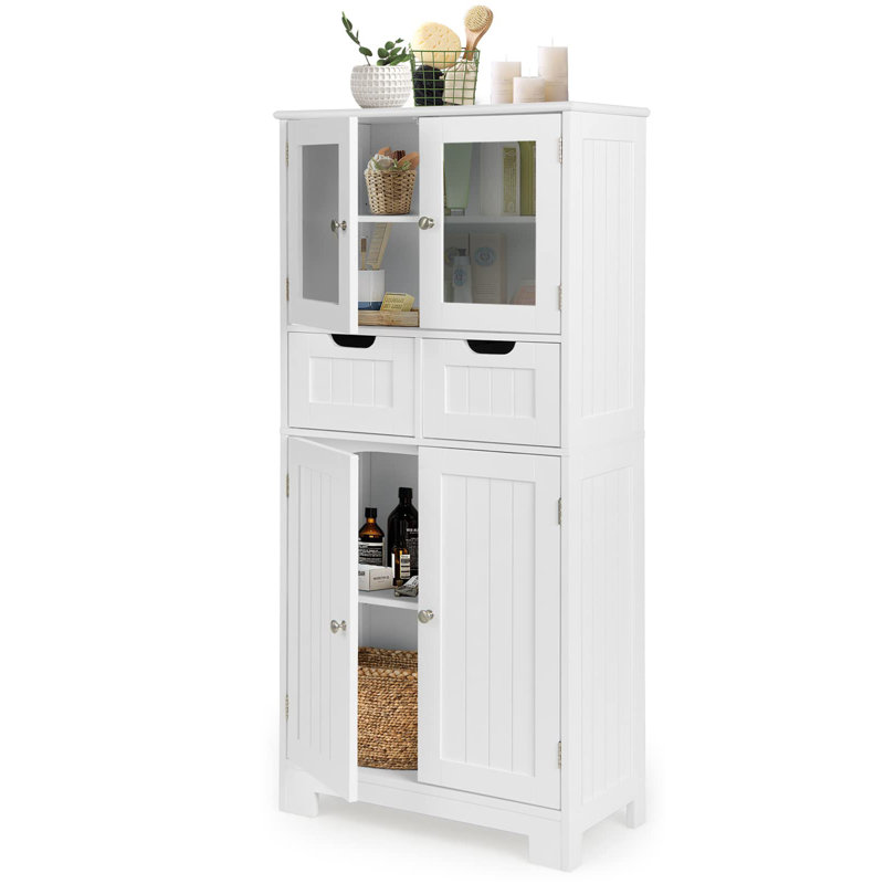 Brandia Freestanding Bathroom Cabinet, White