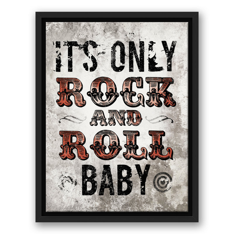It's It's Rock And Roll, reproduction d'art sur toile, H 17,75 po x l 13,75 po x P 1,75 po