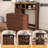 Space-Saving Folding Dining Table with Storage