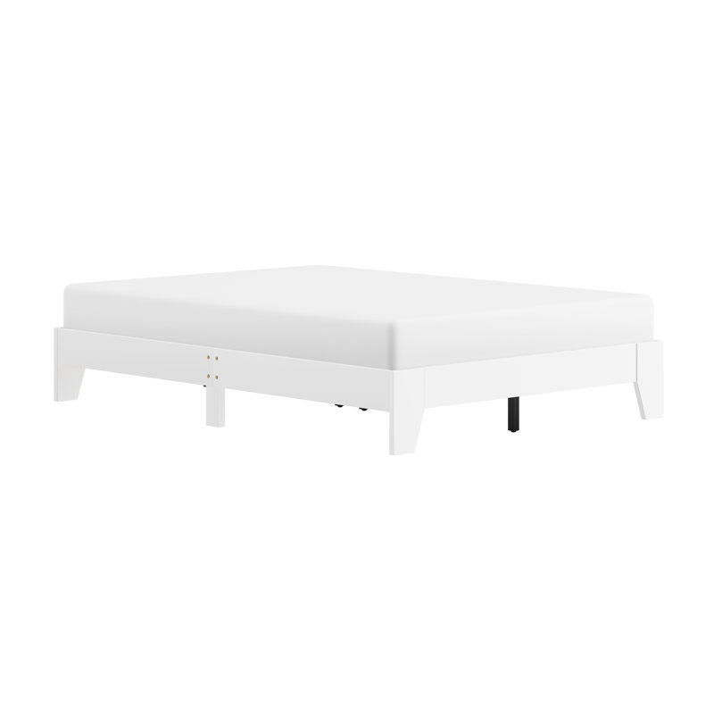 Heiss Open-Frame Bed, Full / Double, White