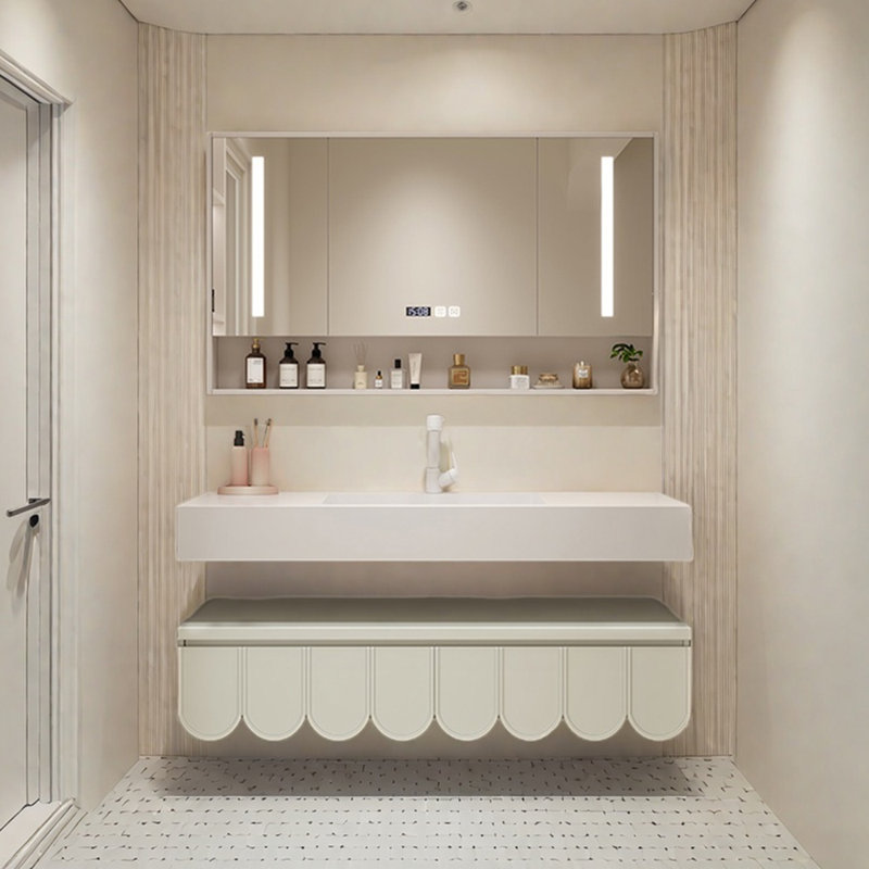 Simple and modern style bathroom cabinet, 51"