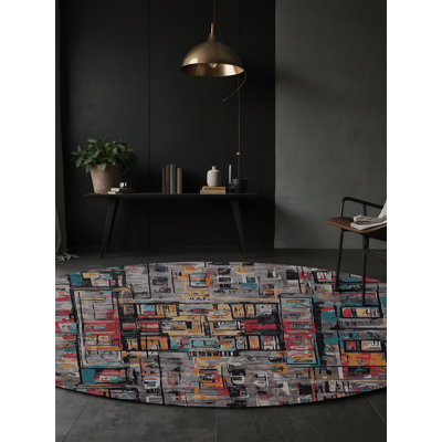 Machine Washable Brown Area Rug