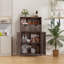 Grande armoire de rangement Millwood Pines, armoire de rangement pour salle de bain avec 2 tiroirs réglables et 2 tablettes-286577943