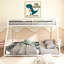 Adam Sturdy Bunk Bed Metal For Kids And Adult, Low Profile And Easy Climbing With Stable Ladder-104585564-104585563