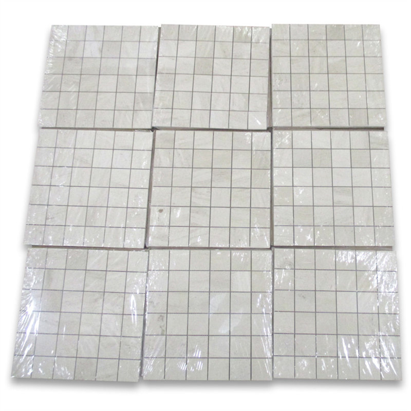 Carreau de mosaïque pour mur et plancher en marbre 12 po x 12 po Moleanos