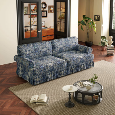 74"3-Seater Cloud Couch,Oxford Fabric Sofa