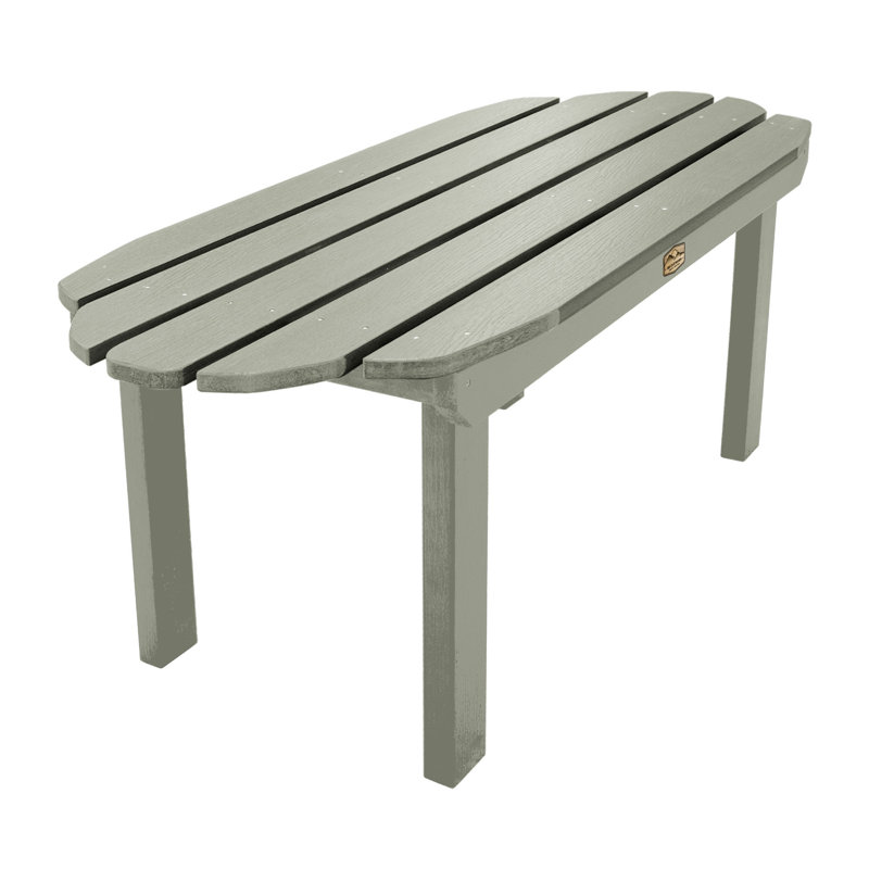 Table basse en plastique Kimber, Eucalyptus