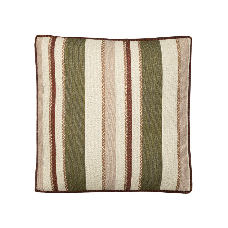 Ridgeway Box Textured Stripe Indoor & Outdoor Woven Accent Box Pillow & Insert
