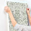 Blanche Dark Green Floral Damask Wallpaper-1890832710