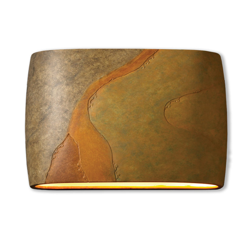 Applique murale 1 lumière DEL Anny Anny, H 9,75 po x l 16 po x P 4 po, Ardoise jaune récolte