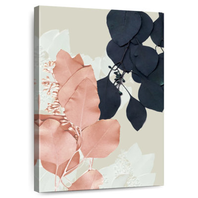 Harnek indigo et feuilles de rosé I