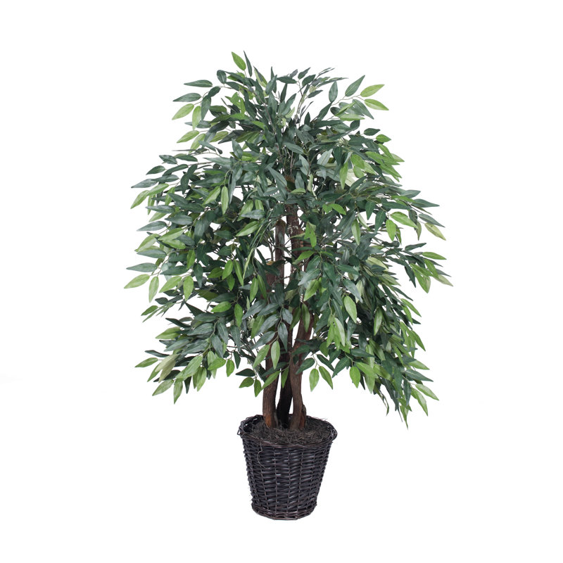 48'' Faux Tree in Wicker/Rattan Basket