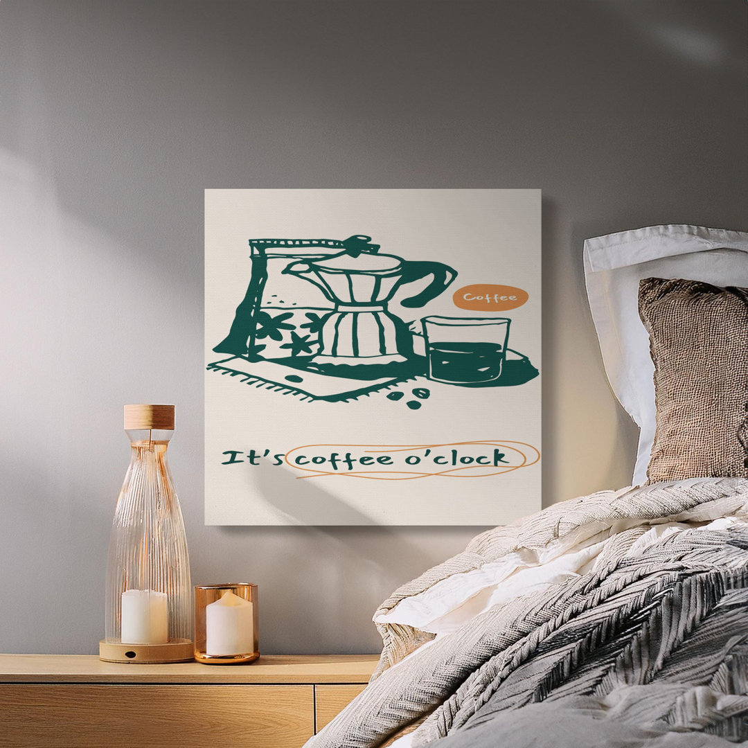 It's Coffee O'Clock Canvas Print