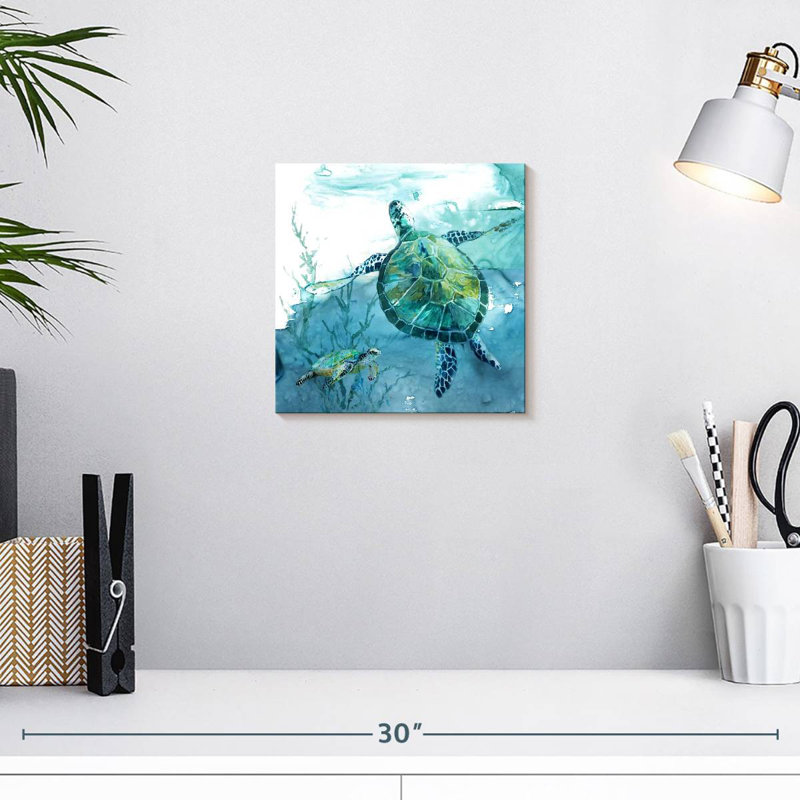 Tortue de mer Crowle Delray II, H 10 po x l 10 po
