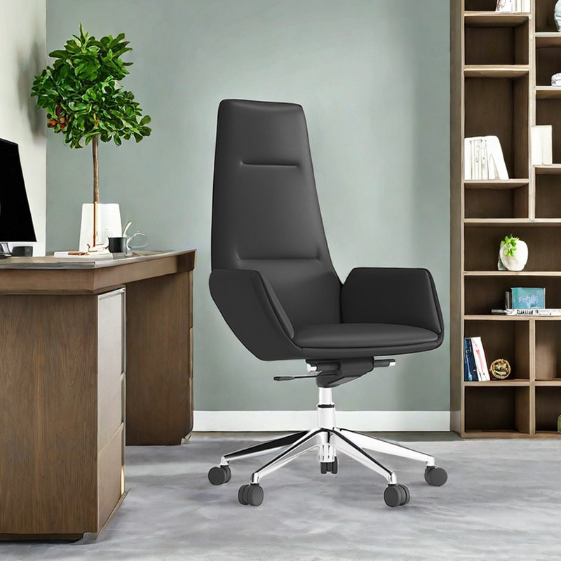 ChairVogue Ergonomic Office Chair with High Density Sponge Task Chair with Headrest, Black