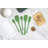 Tovolo Flex-Core All-Silicone Spatula Set of 5 for Cooking and Baking, Pesto-63383756