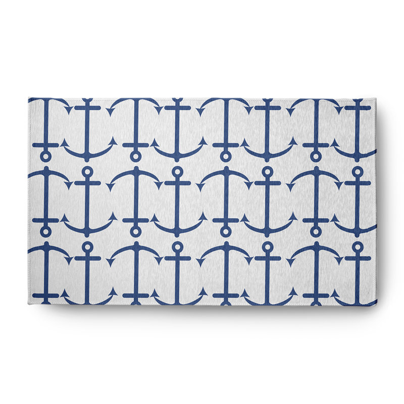 Tapis intérieur / extérieur en chenille tissé à la machine Uplu, Rectangle 3 pi x 5 pi