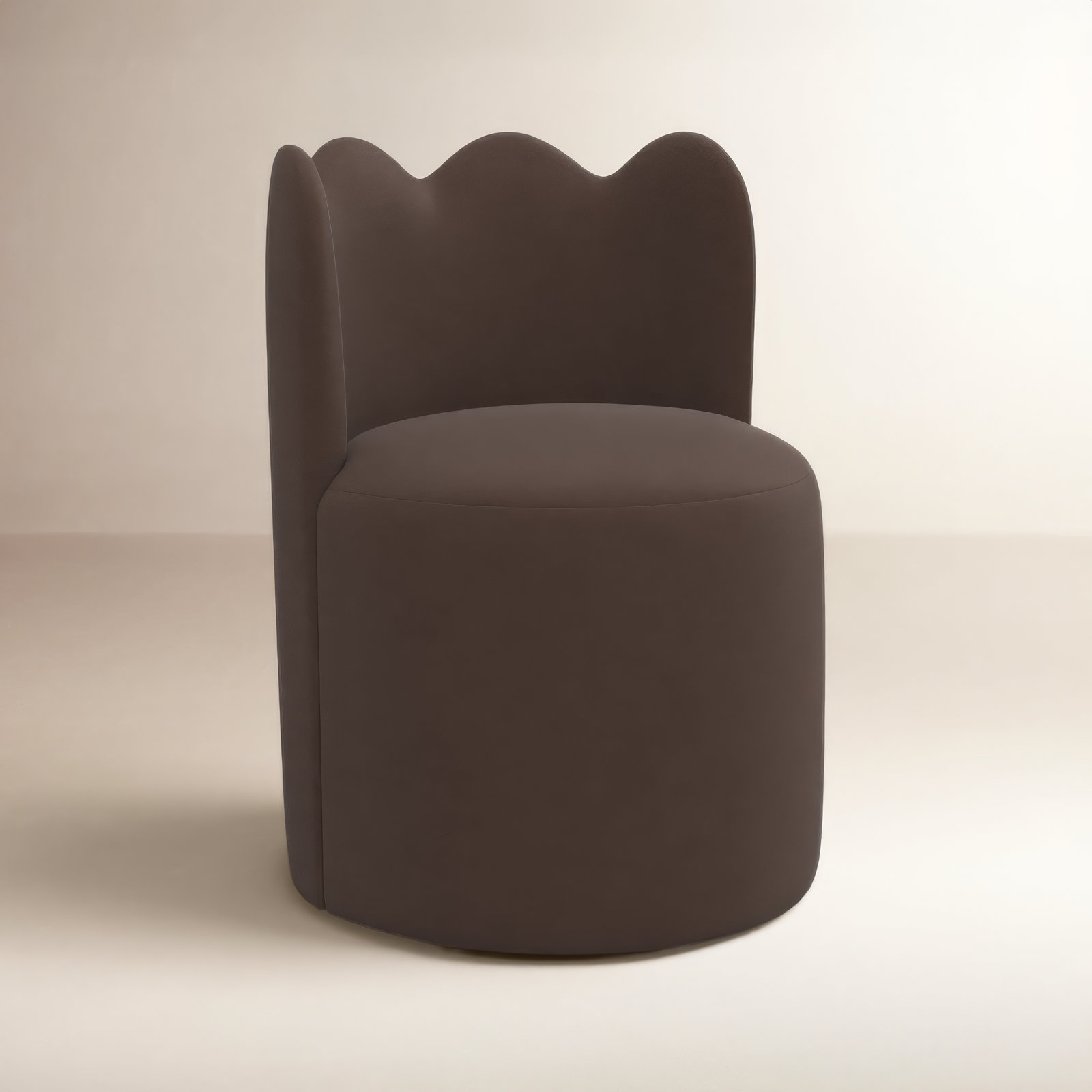 Dahlia Dining Chair, Classic Chocolate Velvet