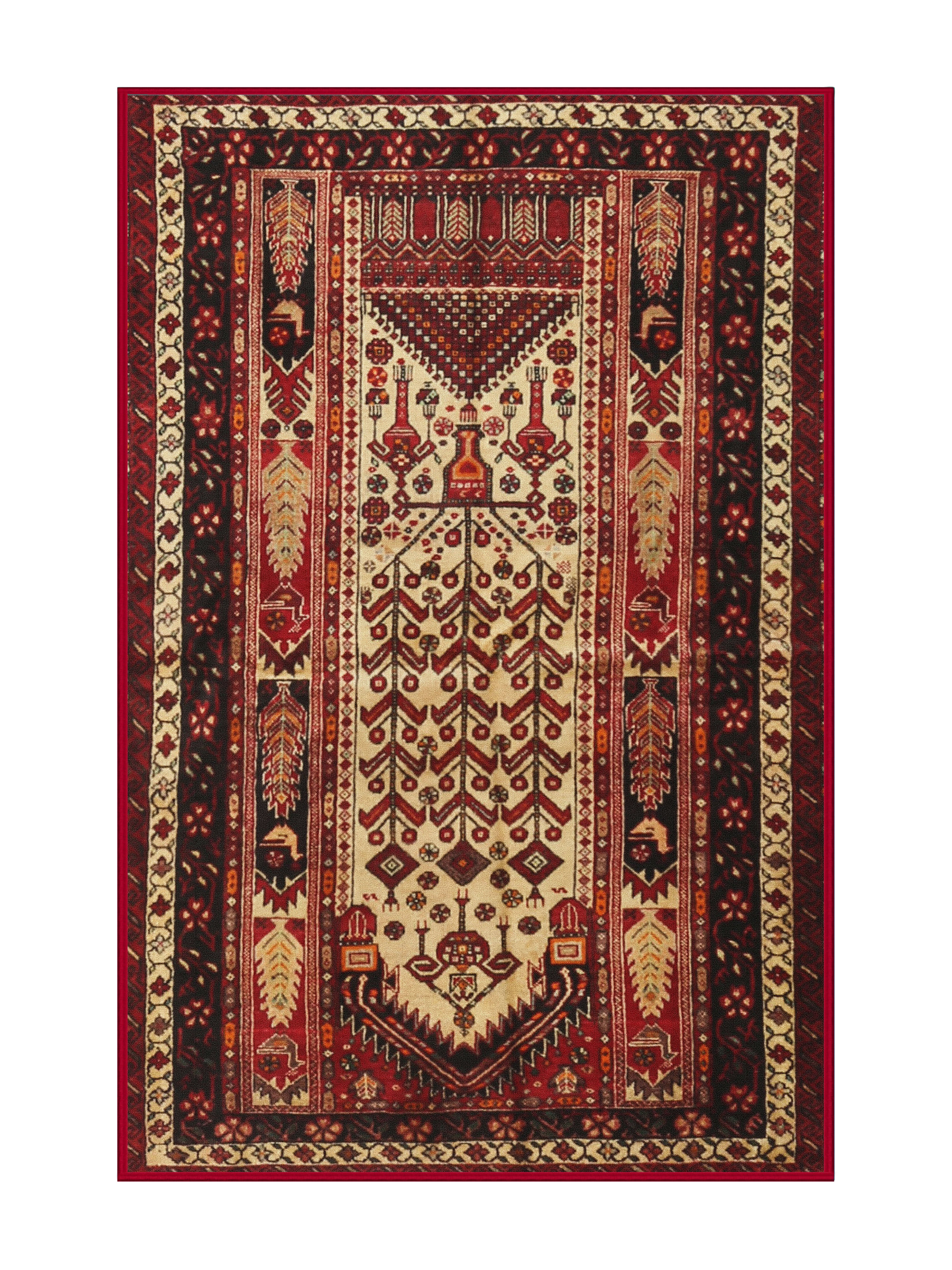 Bungalow Rose Southwestern Red Area Rug - Wayfair Canada