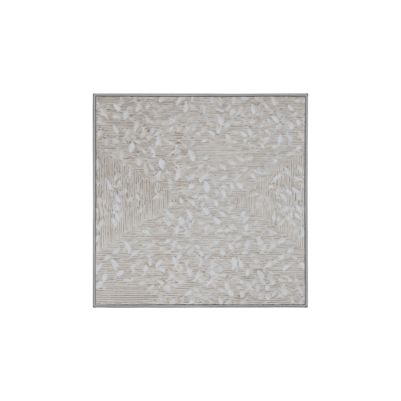 Machine Washable Gray Area Rug, Square 6'
