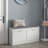Shoe Bench, Entryway Bench with 2 Flip Drawers, Seating Cushion
