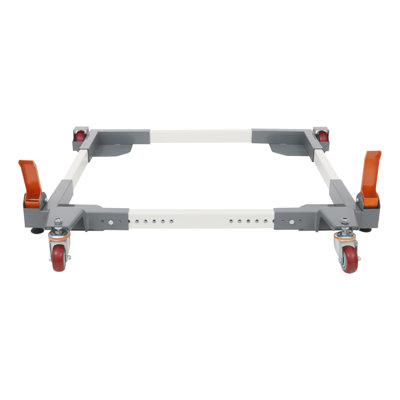 Universal Mobile Base  Adjustable Max Size 28*33.5In 1500Lbs Gray (3” Casters + 2 Fixed Casters)