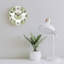 Horloge murale 12 po x 12 po Dahlia