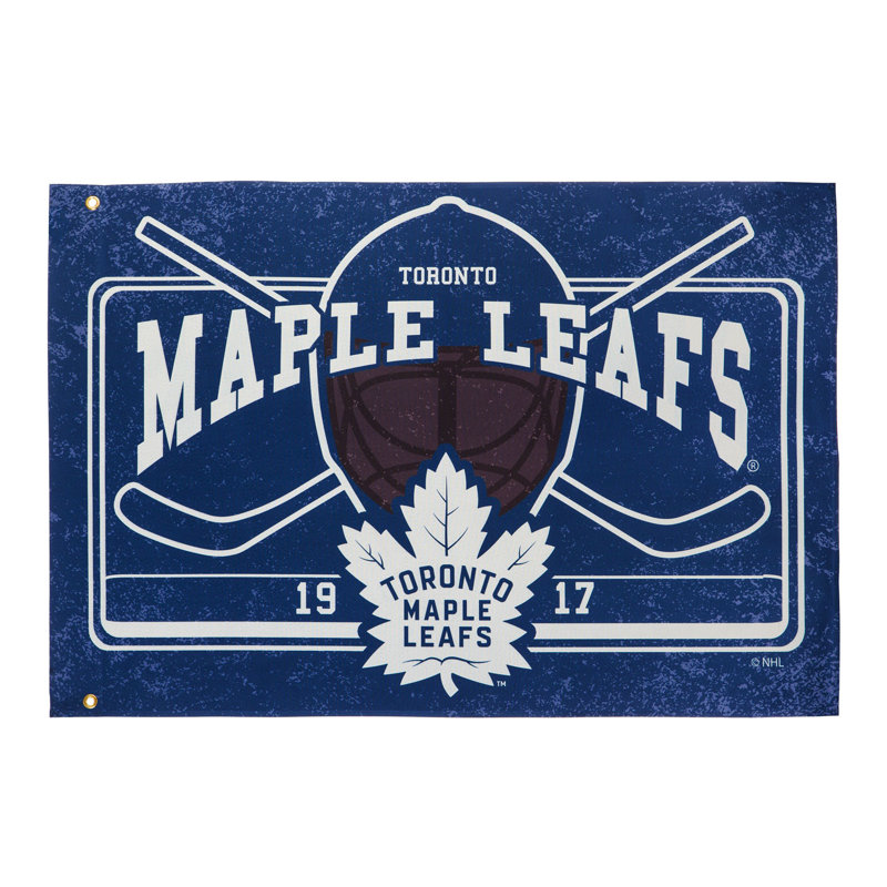Lin 2 côtés 36 x 52 po nhl drapeau maison, Maple Leafs de Toronto