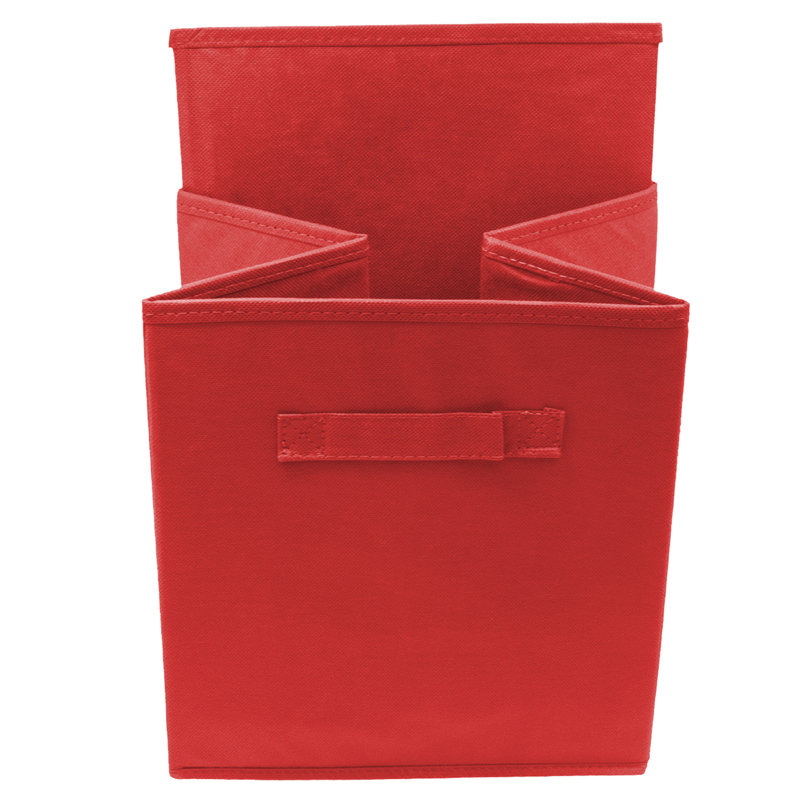 Symple Stuff Fabric Bin, Red
