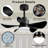 28' Ceiling Fans With Lights And Remote/APP Control, Low Profile Ceiling Fans With 5 Reversible Blades 3 Colors Dimmable 6 Speeds Ceiling Fan For Bedroom Kitchen-1468468787