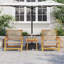 Garden Furniture Solid Acacia Wood Outdoor Seating Modern Chair Bench-1878726454