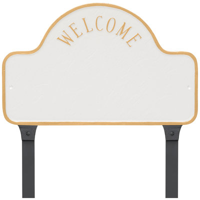 Lexington Welcome 3-Line Lawn Address Sign
