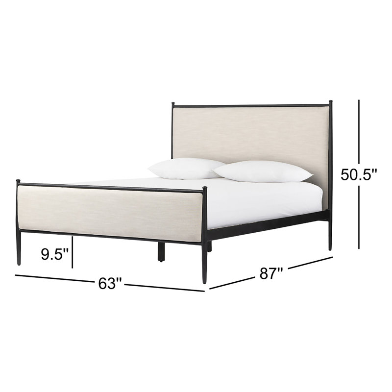 Xander Bed, King, Savoy Parchment