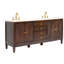 Lilly's 72"L Free Standing Vanity In Dark Walnut