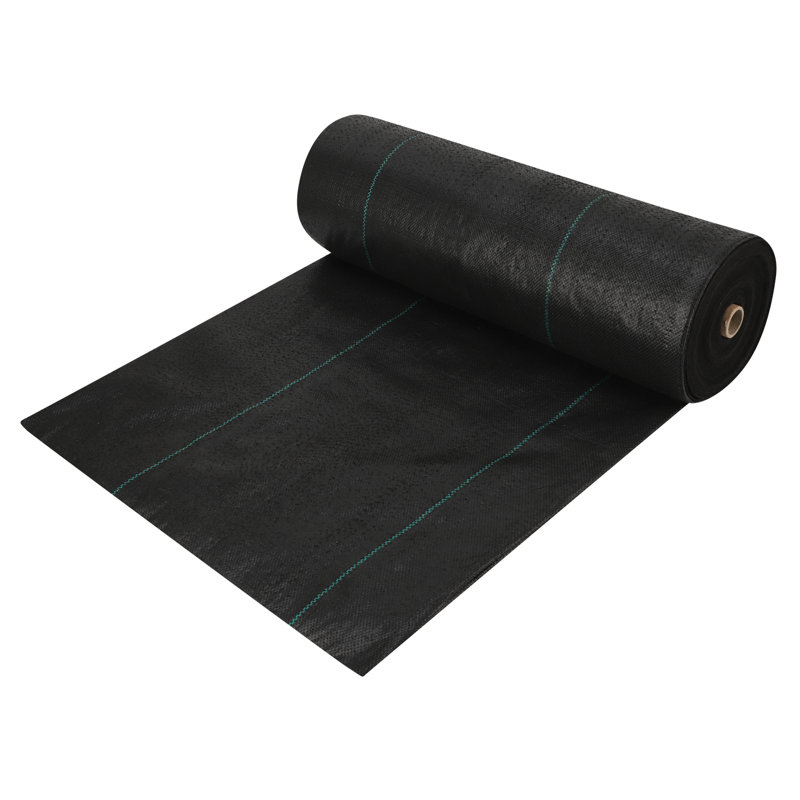 Tissu de barrière à mauvaises herbes pour paysage, tissu commercial robuste