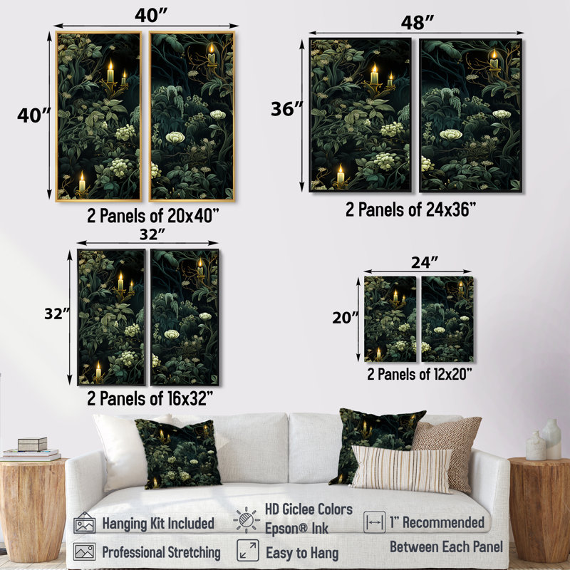 Crigler - Green, reproduction d'art sur toile, 32" H x 32" W, Impression encadrée flottante, Brown